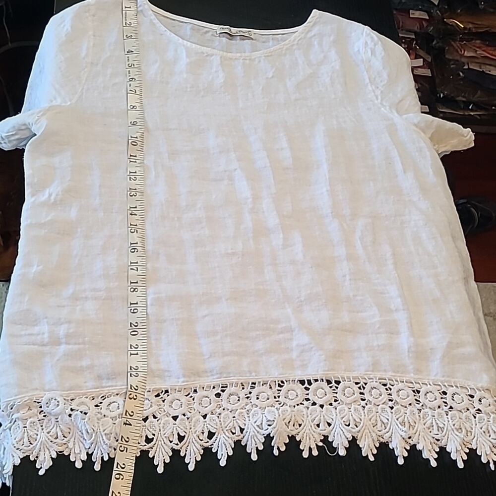Terzo Millenio linen blouse - Picture 4 of 8
